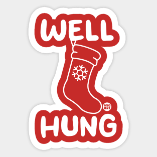 well hung Sticker